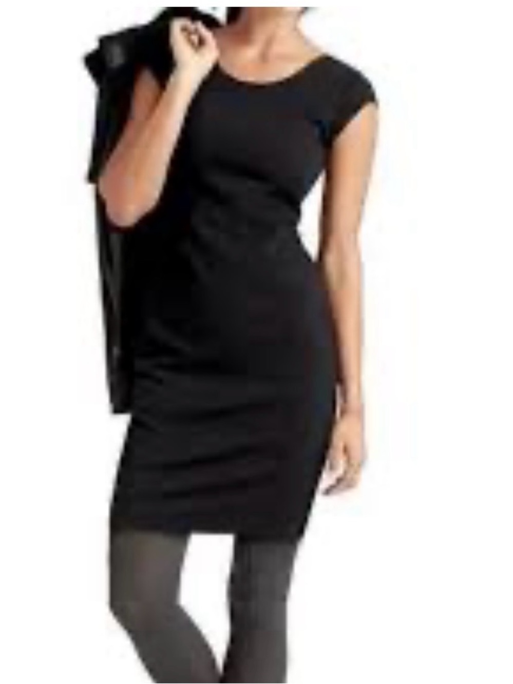 Athleta Illusion Scoop Back Dress in Black Size XSmall